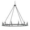 Pearson Black Iron Twelve-Light Chandelier -Furniture Shop 123 1602993 111521