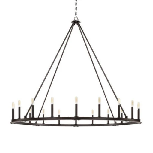 Pearson Black Iron 20-Light Chandelier 4 Pearson Black Iron 20-Light Chandelier -Furniture Shop 123 2081363 111521