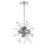 Z-LIte Burst Chrome Four-Light Chandelier With Transparent Crystal 2 Z-LIte Burst Chrome Four-Light Chandelier With Transparent Crystal -Furniture Shop 1887 4003 4CH