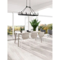 Z-LIte Barclay Matte Black 12-Light Island Chandelier -Furniture Shop 1887 482 12L MB 2