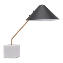 Pike Black One-Light Desk Lamp