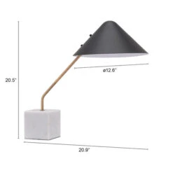 Pike Black One-Light Desk Lamp -Furniture Shop 222 56080 3
