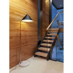 Pike Black One-Light Floor Lamp -Furniture Shop 222 56081 1