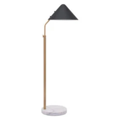 Pike Black One-Light Floor Lamp -Furniture Shop 222 56081 3