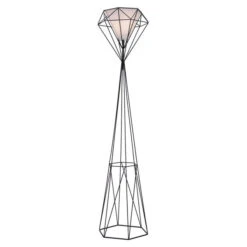 Delancey Black One-Light Floor Lamp -Furniture Shop 222 56087 2