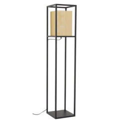 Yves Gold And Black One-Light Floor Lamp -Furniture Shop 222 56130 2