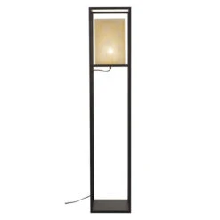 Yves Gold And Black One-Light Floor Lamp -Furniture Shop 222 56130 3