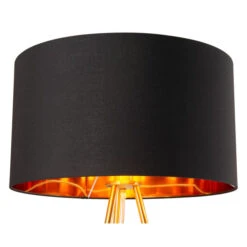 Mariel Black And Gold One-Light Floor Lamp -Furniture Shop 222 56132 4