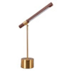 Kippy Brown And Brass LED Desk Lamp -Furniture Shop 222 56139 4