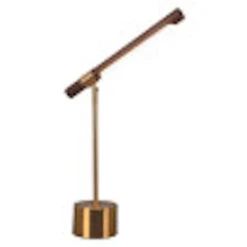 Kippy Brown And Brass LED Desk Lamp -Furniture Shop 222 56139 5