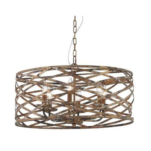 Channing Gold Six-Light Chandelier 3 Channing Gold Six-Light Chandelier
