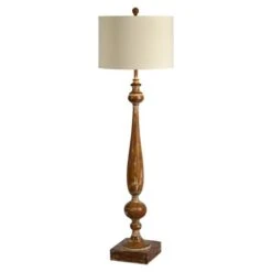 Myra Medium Brown One-Light Floor Lamp