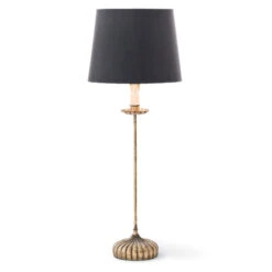 Clove Stem Buffet Antique Gold Leaf One-Light Table Lamp