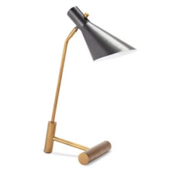 Spyder Blackened Brass One-Light Task Lamps