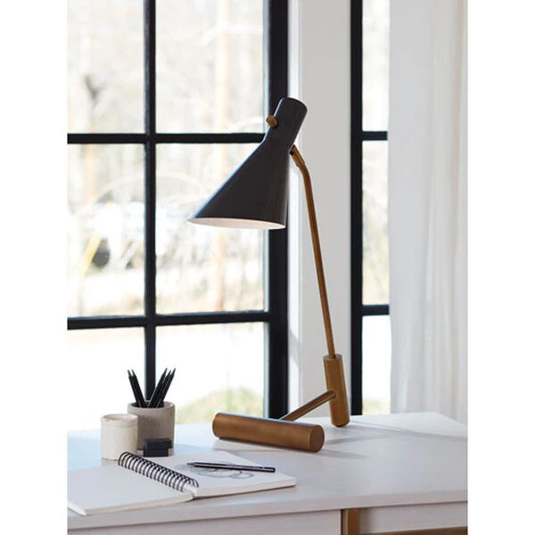 Spyder Blackened Brass One-Light Task Lamps 4 Spyder Blackened Brass One-Light Task Lamps - Image 2