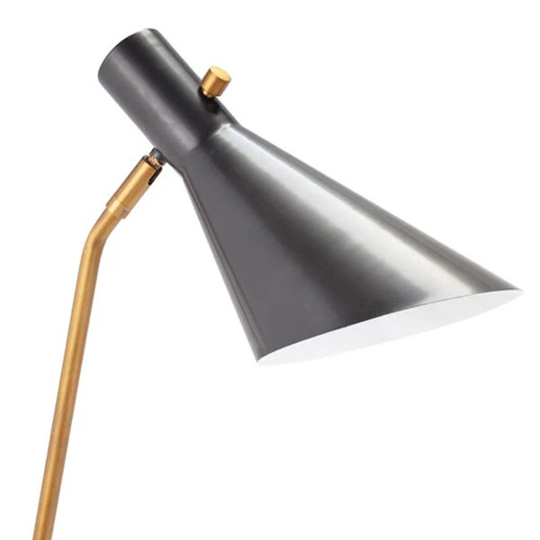 Spyder Blackened Brass One-Light Task Lamps 7 Spyder Blackened Brass One-Light Task Lamps - Image 5
