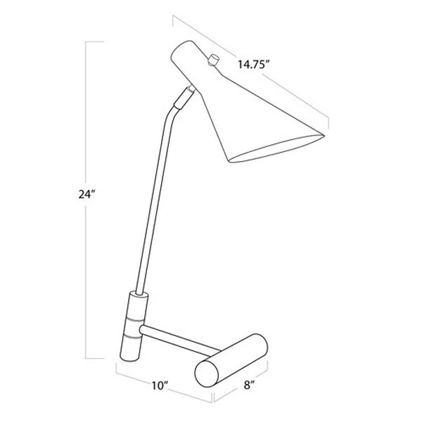Spyder Blackened Brass One-Light Task Lamps 8 Spyder Blackened Brass One-Light Task Lamps - Image 6