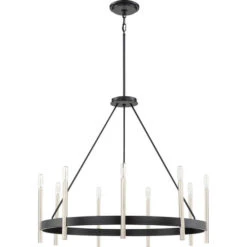 Uptown Black Nine-Light Chandelier