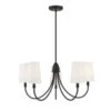 Anna Matte Black Five-Light Chandelier 1 Anna Matte Black Five-Light Chandelier -Furniture Shop 251FIRST 781360328064