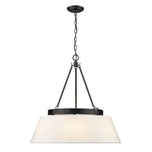 Lyndale Matte Black Six-Light Chandelier 4 Lyndale Matte Black Six-Light Chandelier - Image 2