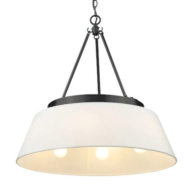 Lyndale Matte Black Six-Light Chandelier 6 Lyndale Matte Black Six-Light Chandelier - Image 4