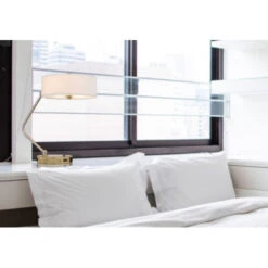 Marcos Brushed Steel And Natural Two-Light Desk Lamp 9 Marcos Brushed Steel And Natural Two-Light Desk Lamp -Furniture Shop 305 BO 3058DK BS 2