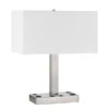 Colmar Brushed Steel Two-Light Desk Lamp -Furniture Shop 305 LA 8036DK