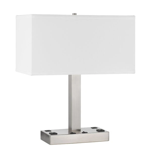 Colmar Brushed Steel Two-Light Desk Lamp 3 Colmar Brushed Steel Two-Light Desk Lamp