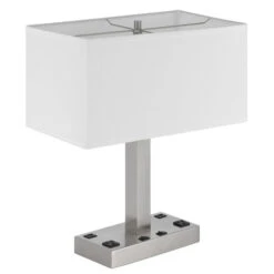 Colmar Brushed Steel Two-Light Desk Lamp 12 Colmar Brushed Steel Two-Light Desk Lamp -Furniture Shop 305 LA 8036DK 4