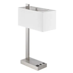 Drancy Brushed Steel One-Light Desk Lamp -Furniture Shop 305 LA 8037DK 4