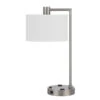 Roanne Brushed Steel One-Light Desk Lamp