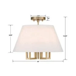 Libby Langdon Westwood Vibrant Gold Five-Light Chandelier 10 Libby Langdon Westwood Vibrant Gold Five-Light Chandelier -Furniture Shop 345 2255 VG 2