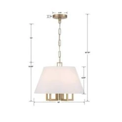 Libby Langdon Westwood Vibrant Gold Five-Light Chandelier 11 Libby Langdon Westwood Vibrant Gold Five-Light Chandelier -Furniture Shop 345 2255 VG 3