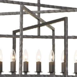 Capri Nine-Light Raw Steel Chandelier 10 Capri Nine-Light Raw Steel Chandelier -Furniture Shop 345 337 RS RF200311 2