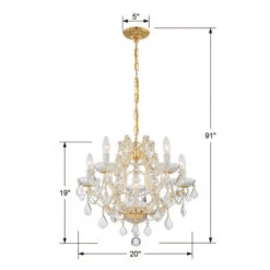 Traditional Crystal Maria Theresa Chandelier With Swarovski Strass Crystal -Furniture Shop 345 4405 GD CL S RF200311 4