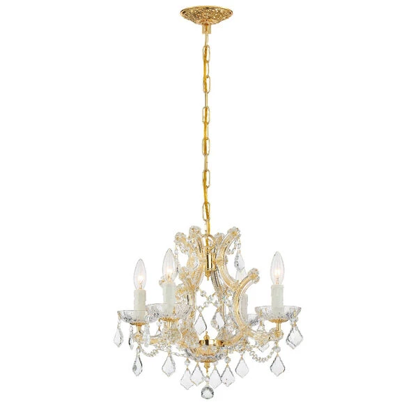 Maria Theresa Gold Chandelier With Majestic Wood Polished Crystal 4 Maria Theresa Gold Chandelier With Majestic Wood Polished Crystal - Image 2