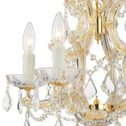 Maria Theresa Gold Chandelier With Majestic Wood Polished Crystal 10 Maria Theresa Gold Chandelier With Majestic Wood Polished Crystal -Furniture Shop 345 4474 GD CL MWP RF200311 2