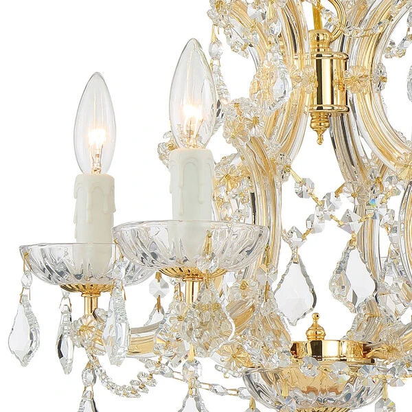 Maria Theresa Gold Chandelier With Majestic Wood Polished Crystal 5 Maria Theresa Gold Chandelier With Majestic Wood Polished Crystal - Image 3