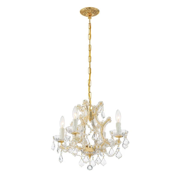 Maria Theresa Gold Chandelier With Majestic Wood Polished Crystal 8 Maria Theresa Gold Chandelier With Majestic Wood Polished Crystal - Image 6