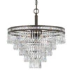 Mercer English Bronze Six Light Hand Cut Crystal Chandelier -Furniture Shop 345 5264 EB CL MWP RF200311