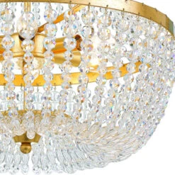 Rylee Antique Gold Six Light Chandelier With Hand Cut Faceted Crystal Beads 12 Rylee Antique Gold Six Light Chandelier With Hand Cut Faceted Crystal Beads -Furniture Shop 345 608 GA RF200311 4