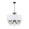 Othello Matte Black Five-Light Chandelier 1 Othello Matte Black Five-Light Chandelier -Furniture Shop 345 6625 MK CL MWP