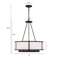 Bryant Black Forged Six-Light Chandelier -Furniture Shop 345 BRY 8006 BF 5