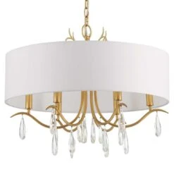 Rollins Antique Gold Six-Light Chandelier 13 Rollins Antique Gold Six-Light Chandelier -Furniture Shop 345 ROL 18806 GA 5