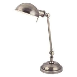 Girard Aged Silver Desk Lamp