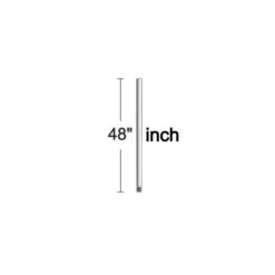 Brushed Steel 48-Inch Downrod
