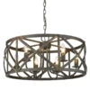 Golden Lighting Alcott Antique Black Iron Six-Light Chandelier -Furniture Shop 460 0890 620ABI