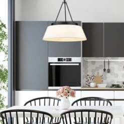 Lyndale Matte Black Six-Light Chandelier 15 Lyndale Matte Black Six-Light Chandelier -Furniture Shop 460 2365697 LIFESTYLE