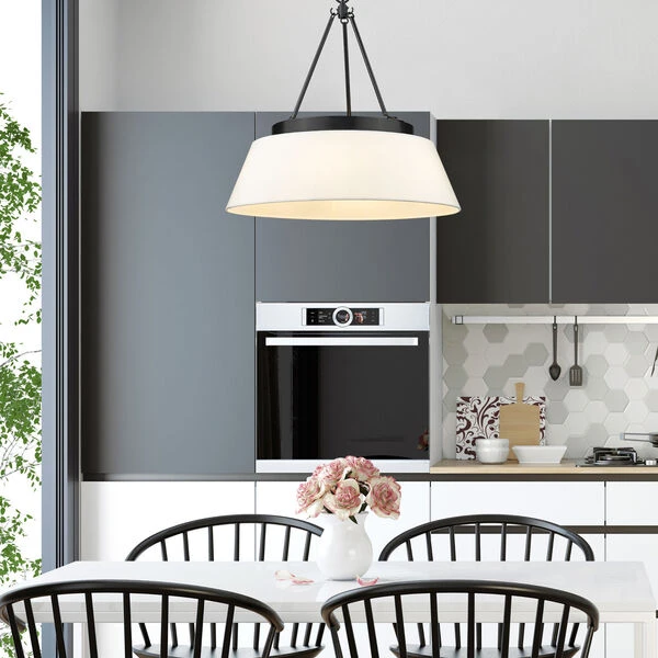 Lyndale Matte Black Six-Light Chandelier 9 Lyndale Matte Black Six-Light Chandelier - Image 7