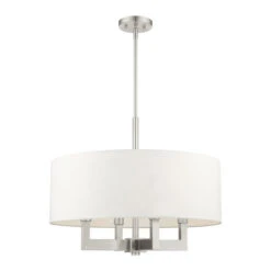 Livex Lighting Cresthaven Brushed Nickel 24-Inch Four-Light Chandelier 10 Livex Lighting Cresthaven Brushed Nickel 24-Inch Four-Light Chandelier -Furniture Shop 565 48786 91 2